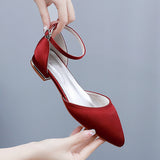 Cm Flat Hedsley Casual Tip Hollow Sandals Low Heeled White Mandible Buckle Bride Wedding
