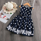 Polkadot Dresses for Girls Bow Birthday Party Dress Kids Clothing Sundress Baby Girl Clothes 4 5 6 7 8 9 10 11 12