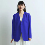 Suit Spring And Autumn New Cushion Shoulder Leisure Fashion Temperament Slim Thin Professional Gray Small Suit