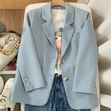 Zingj Jacket Female Spring New Korean Version Classic Two Buckle Temperament Lemon Color Loose Casual Web Celebrity Small
