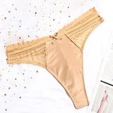 Women Sexy Lace Panties Low-waist Underwear Thong Female G String Hollow Out Lingerie Temptation Embroidery
