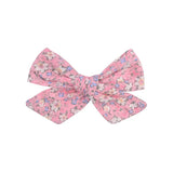 Flower Cotton Hair Bows With Clip For Baby Girls Plaid Boutique Hair Clips Hairgrip Barrettes Headwear Hair