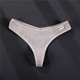 Sexy Cotton Women Brazilian Panties V Waist Female T-back Underpants Intimate Lingerie Bikini Panty