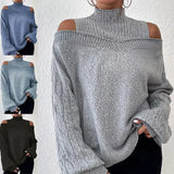 2025 New Women's Casual Cardigan Jacket Solid Color Mah-Button Cardigan Sweater