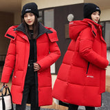 [] Bread Clothes Down Cotton-Padded Jacket Cotton Female Winter Coat Long Warm Thick Cotton-Padded Jacket-Outfit