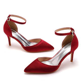 Cm Fine Heel Plus-Size Sandals Banquet Women's Shoes High-Heeled Sandals High-Heeled Sandals Satin Dress Long Skirt