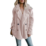 Women Winter Teddy Coat Female Warm Faux Fur England Coat Casual Oversized Soft Fluffy Fleece Jackets