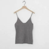 Summer Women Korea Style Crop Top Sexy V-Neck Camisole Female Bralette Streetwear Short Black Frill Tank Tops White