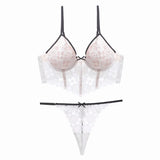 High Quality Bra Set Lingerie Push Up Brassiere Lace Embroidery Underwear Set Sexy Briefs and thongs For Women