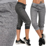 Pants 3/4 Joggers Soft Sweatshirt Fabric, Elasticated Waist, Side pockets, Legs with Ribbed Hems, Sports