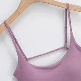 Zingj Fashion Women's Fashion New Fashion French Sweet And Spicy Leisure Sports Be Careful With Chest Cushions Exposed Back Suspenders
