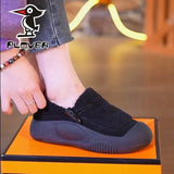 Zingj Shoes Women's 2023 Autumn New Velvet Soft-Soled Women's Shoes Lazy Shoes With One Foot On Casual Beans Cotton-Padded