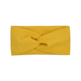 Cute Solid Color Baby Headband For Girls Cotton Twisted Knotted Turban Elastic Hair band Children Headwrap Hair
