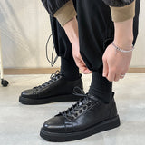 Leather Shoes Male British Casual Suit Shoes Youth Versatile Black Small Leather Shoes Korean Version Trend Retro