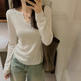 Knitted Sweater For Girls In Autumn And Winter, The New Style Is Chic And Beautiful, With A Slim Bottomed Sweater In The