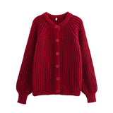 20241 / 2 New Women's Street Fashion Casual Round Collar Long-Sleeved Sweater W063 6021-Outfit