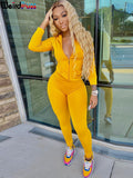 Women Autumn Casual Two Piece Set Hooded Crop Tops Sporty Leggings Matching Stretchy Soft Skinny Fitness Slim