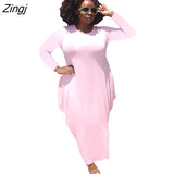 Women Letter Printed African Dress For Women 2023 Summer Short Sleeve O-Neck Dress Casual Loose Maxi Long Dresses