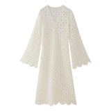 Zingj Women's Wear 2024 Summer New Lace Embroidered Hollowed-Out