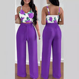 Independent Station Spring And Summer New Fashion Printing Suspenders To Attract 2-Piece Sets Of