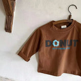 T Shirts Spring Autumn T-shirt for Kids Long Sleeve Girls Tops Boys Tees 1-10years School Baby Blouse Toddler