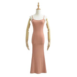 Zingj Pure Desire Women's Dress Mermaid Sexy High Waist Elastic Hip Sleeveless Dress Halter Fish Tail