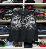 Zipper Hoodie Vintage Street Hip-Hop Loose Printing Spring And Autumn Oversiz 211-0-Outfit