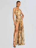 High-End Women's Sexy Bare-Back T-Breasted Dress Dress Dress Dress Dress Dress