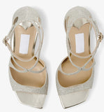 Hair 2025 Summer New Fairy Wind With Purple Silk Satin Jimmy High Heels Fine Square