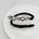 Pearls Magic Bun Maker Hairbands Donut Pearl Flower Hair Bands Fashion Girls DIY Hairstyle Headband Tools