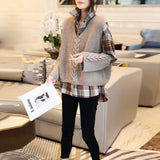 Zingj Vest Plaid Suit Female Shirt Vest Foreign Gas Reduce Age Leisure Two Sets Of Spring 2024 New Station-Outfit