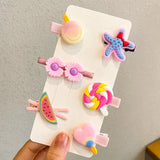 New Girls Cute Cartoon Flower Geometric Hairpins Sweet Headband Hair Ornament Barrettes Hair Clips Fashion Hair