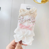 New Printed Bowknot Hair Clips For Cute Girls Lace Handmade Hairpins Boutique Barrettes Headwear Kids Hair