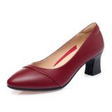 Sole Comfortable Flight Attendant Working Shoes Women's Black Professional Heel Mom Shoes Single-Mouthed Shoes Round Scalp