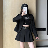 Coffee Color Wool Pleated Skirt Women's Winter 2024 New High-Waist A-Line Umbrella Skirt Small Anti-Light Skirt-Outfit