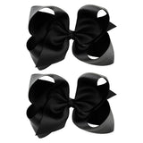 6'' Solid Color Grosgrain Ribbon Bows Hair Clips For Cute Girls Large Handmade Hairpins Barrettes Kids Hair
