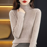 Zingj Autumn Winter New Turtleneck Sweater Set Slim Thin Close-Fitting Knit Bottom With Coat Money-Outfit