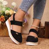 Bag Head Slope And Thick-Soled Sandals Women Waterproof Table Velvet Cold