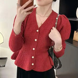 Zingj Autumn And Winter New Women's Fashion Casual Long-Sleeved Sweater Coat Korean Version Fishtail Knit Cardigan Jacket Tide-Outfit