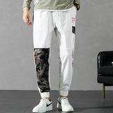 New Summer Splicing Men Large Size Casual Pants Camouflage Men Nine-Point Pants Men Trousers M-8Xl Sports Pants