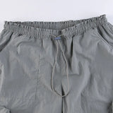 Low-rise Straight-leg Multi-pocket Overalls Pants-Outfit