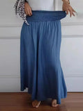 New Hot Women's Fashion Casual To Take Wide Legs Tight Waist Bandwidth
