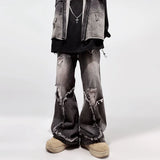 Street Water Wash Retro Straight Jeans In Summer New Casual Fashion Pants Men's Trending In