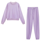 2021 Casual Shorts Set Pants Suit Women Tracksuits Harajuku Sweatshirts Elastic Waist Pencil Pants High