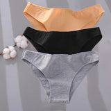 Sexy Low Waist Cotton Panties Female Underpants Solid Breathable Comfortable Women Underwear Ladies Pantys