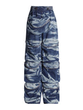 Zingj Style Jeans Two-Piece Female Spring / Summer 2024 New Personality Condole Top Multi-Pocket Cargo