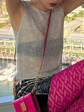 Sleeveless Knit Tank Top- Outfit