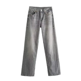 Long Leisure New Autumn 2025 Wide-Legged Jeans Women's