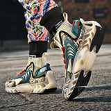 Men Blade Running Shoes 2021 Men Graffiti Sneakers Outdoor Walking Cushioning Sports Jogging Shoes Male Training
