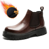 Zingj Boots Men's Short Boots New British Work Boots Fashion High Boot